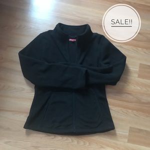 Merona Black Fleece Zip Up
